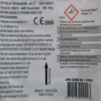 25 skuds Pandora 20mm