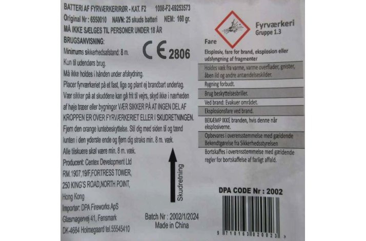 25 skuds Pandora 20mm