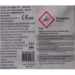 25 skuds Rainbow batteri m. mines og buketter, vifter. 