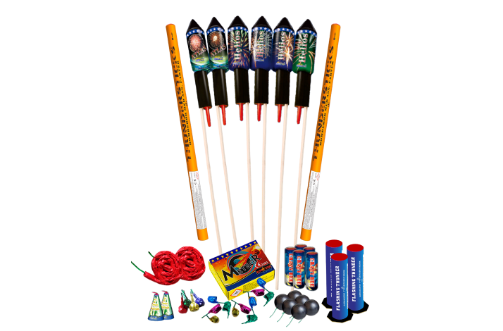 Familieposen, incl. Raketter 