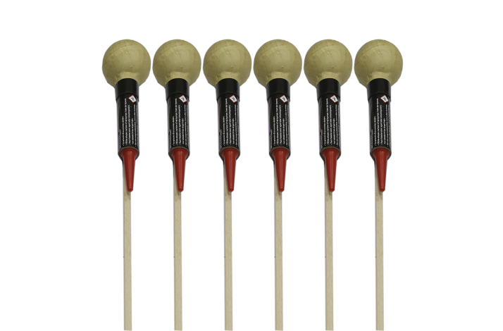 Superballs - Raketsortiment 6x 1,5" kuglebomber Ass.