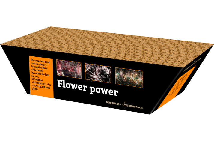 Flower Power 150 skud. 20 mm mix af de bedste farver, Vinkel
