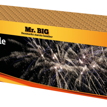 Mr.BIG. Color Battle. 75 skud 30 mm store guldpalmer med strobeeffekt i farver.