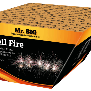Mr.BIG Hell Fire. Strobe Palmer 25 skud. Enorme guldpalmer der skifter til forskellige strober. Vink