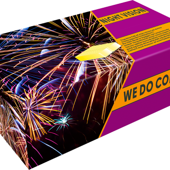 Night Vision - 150 skud 20 mm - Super l�kkert festbatteri med overaskelser. Vinkelmix