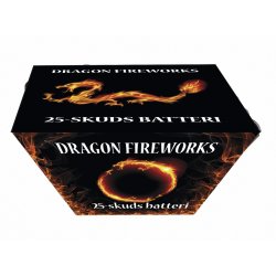 25 skuds Rainbow batteri m. mines og buketter, vifter. 