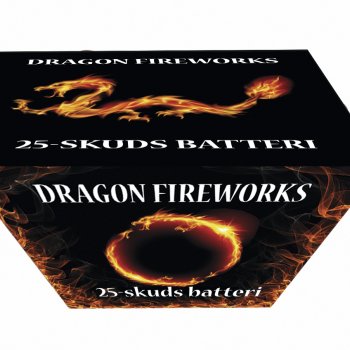 25 skuds Rainbow batteri m. mines og buketter, vifter. 