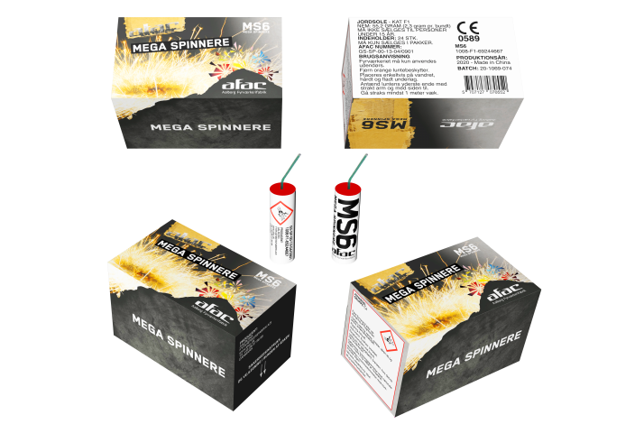 Mega Spinnere 24 stk.
