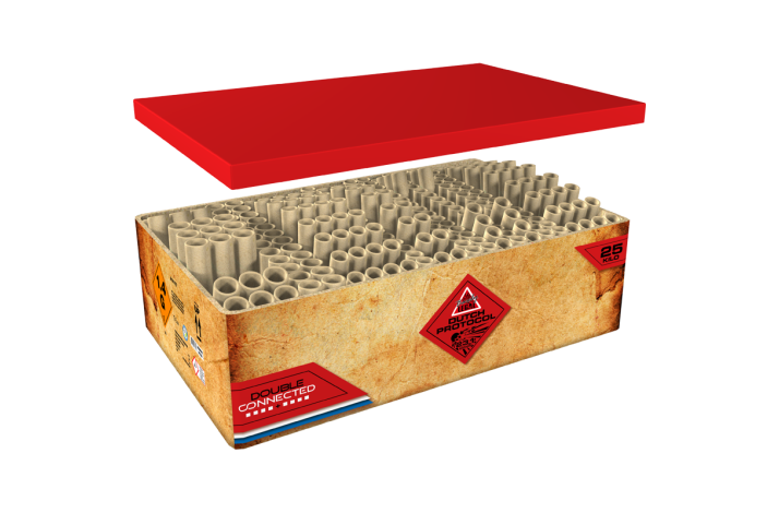 Dutch Protocol (Dobbelt compound) Batteri  X / 25 mm * 2 = i alt 231 skud 25 mm